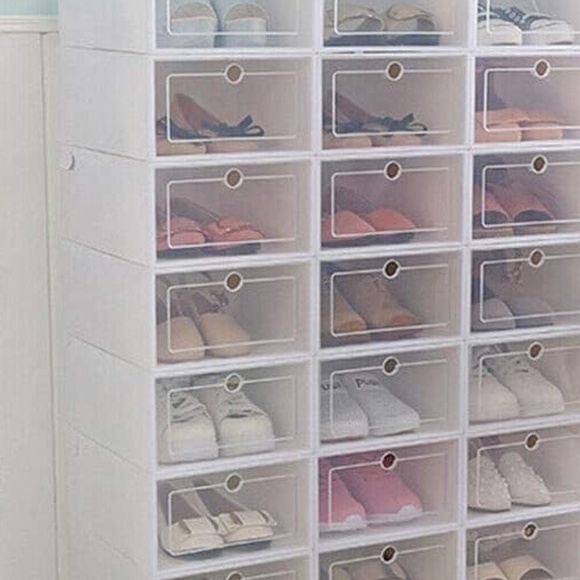 NEVER USED 18 Shoe Storage Boxes